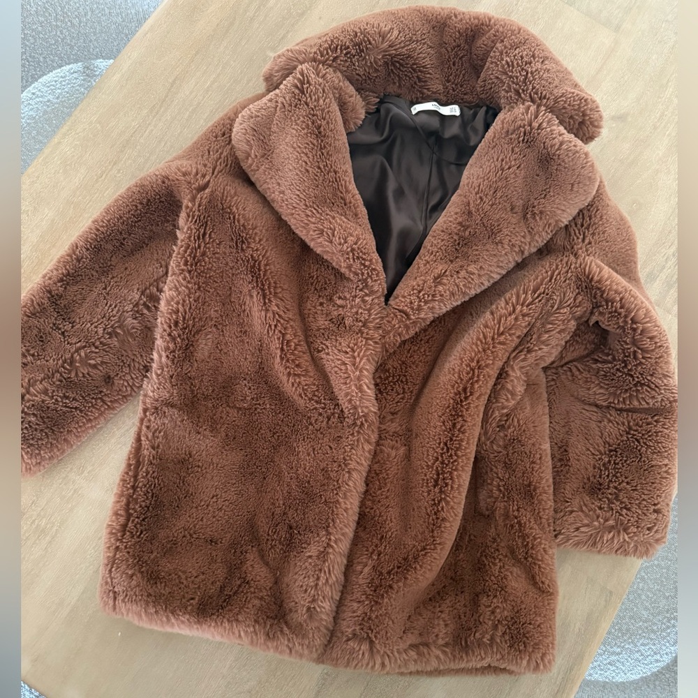 Mango Teddy Coat size XS